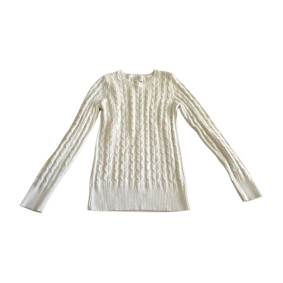 {St. John's Bay} Cable Crew Neck Long Sleeve - Picture 1 of 7